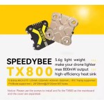 20X20mm SpeedyBee TX800 5.8G 48CH PitMode 25mW 200mW 400mW 800mW Adjustable Tramp VTX Video for Racing Drone